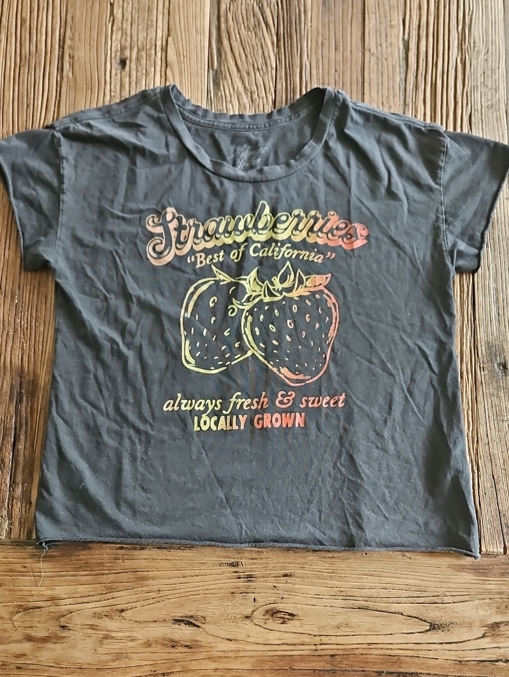 Midnight Rider Anthropologie 100% Cotton Made In USA Rolled Edge Graphic Tee